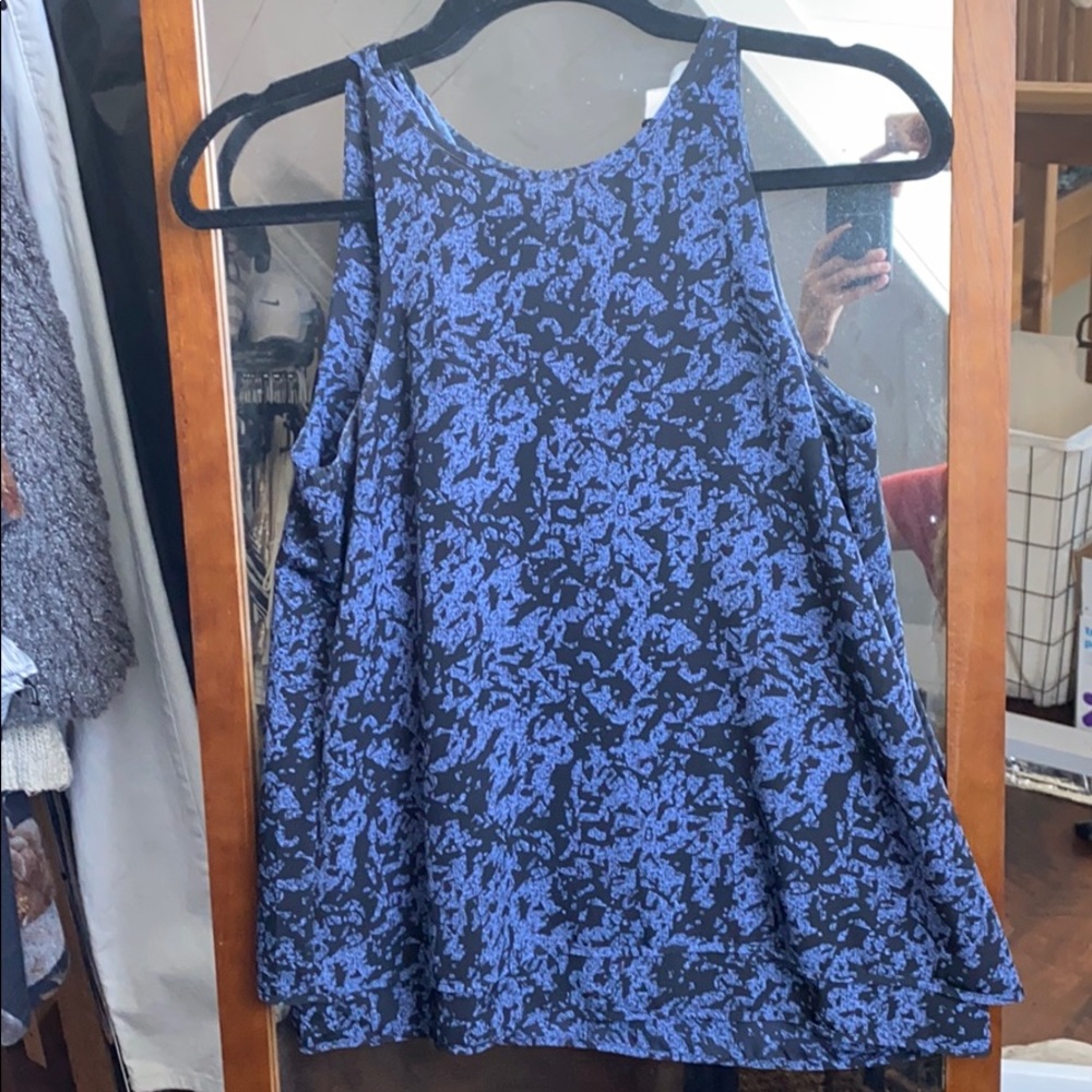 Black and blue tank